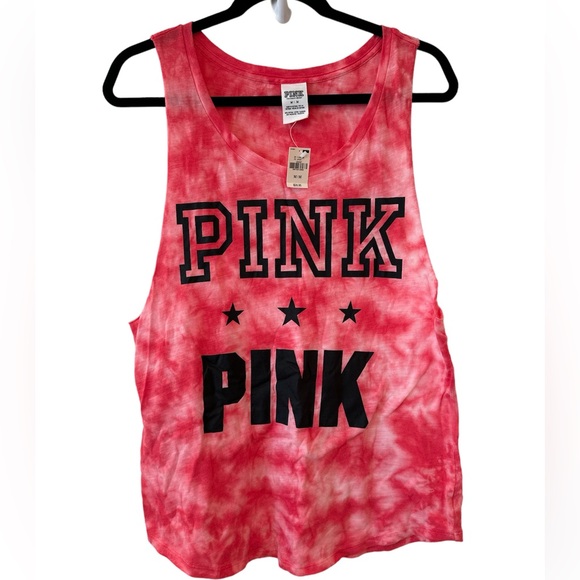 ⭐️NWT⭐️VICTORIA SECRET PINK TIE-DYE TANK TOP - Picture 1 of 4